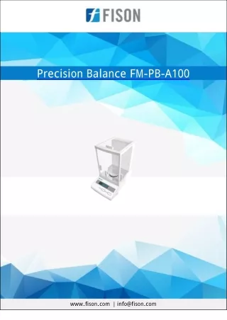 precision balance fm pb a100