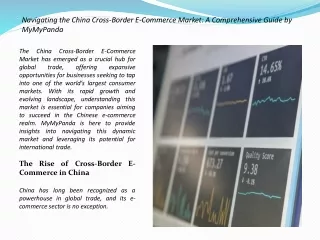 China Cross-Border E-Commerce Market