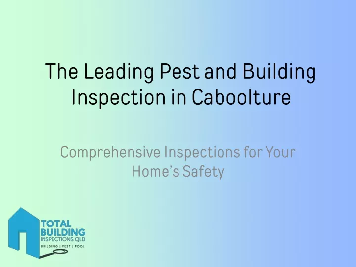 the leading pest and building inspection