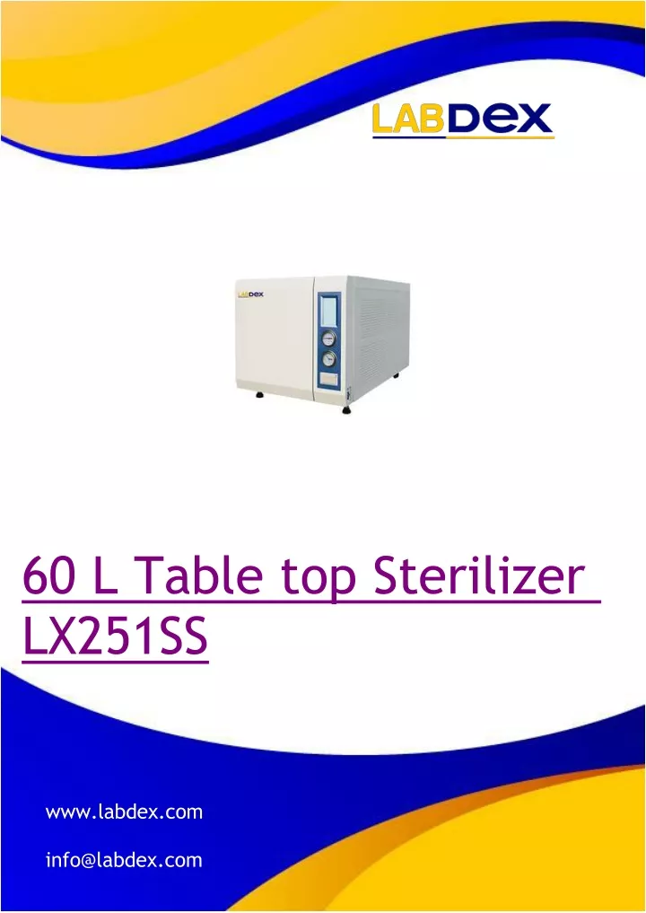 60 l table top sterilizer lx251ss