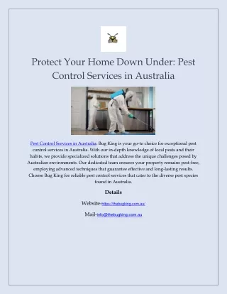 Protect Your Home Down Under