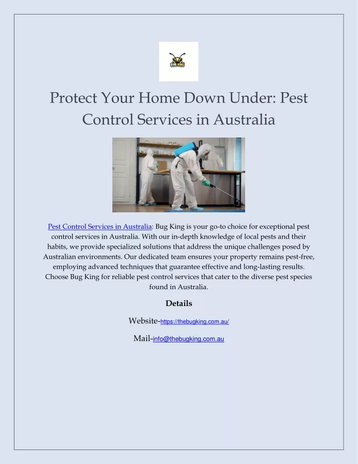 protect your home down under pest control