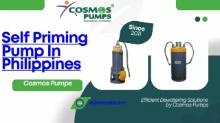 self priming pump in Philippines- cosmos pumps