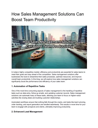 how sales management solutions can boost team