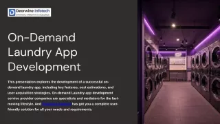 On-Demand Laundary App Development