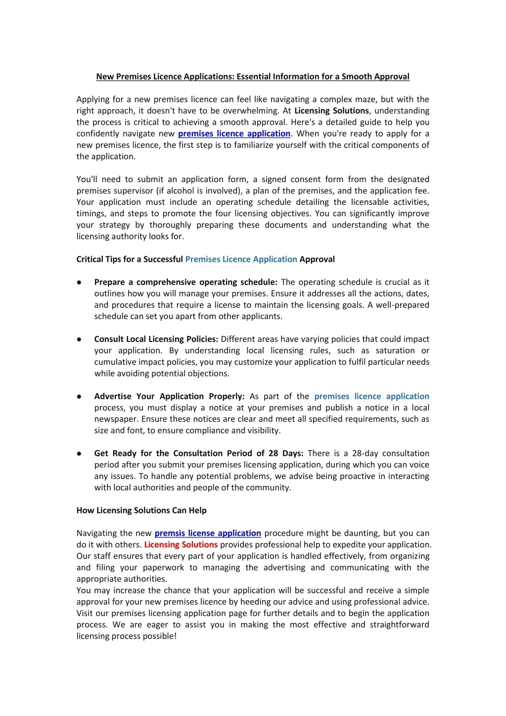 PPT - New Premises Licence Applications Essential Information for a ...