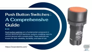 Push Button Switches A Comprehensive Guide