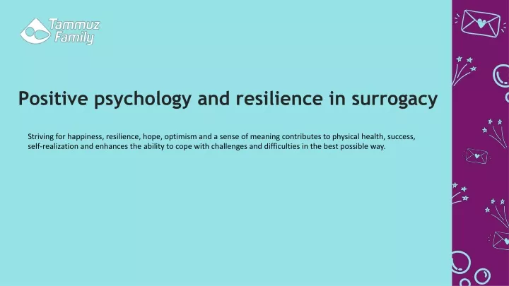 positive psychology and resilience in surrogacy