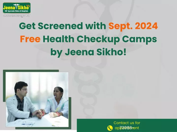 get screened with sept 2024 free health checkup