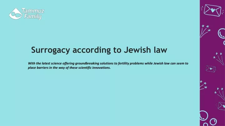 surrogacy according to jewish law