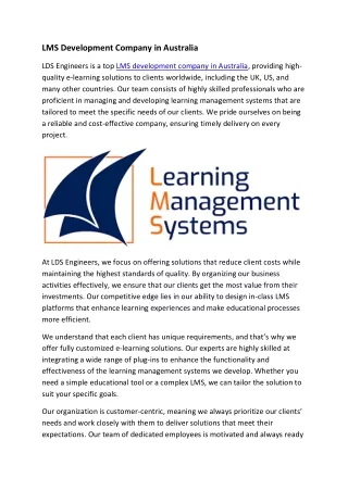 lms development company in australia