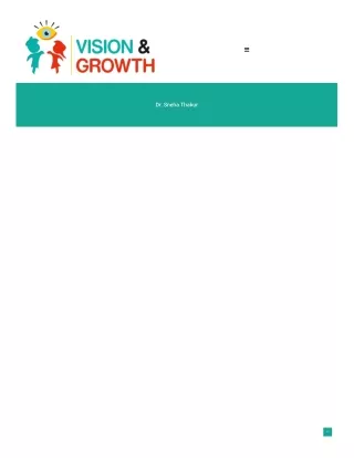 Dr. Sneha Thakur Eye Doctor - Vision and Growth
