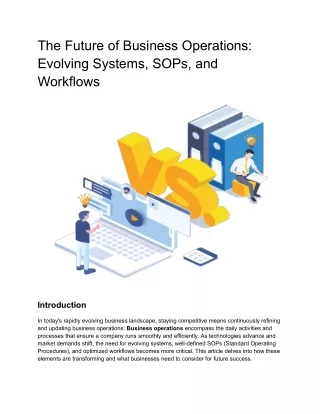 The Future of Business Operations_ Evolving Systems, SOPs, and Workflows