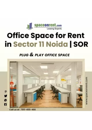 Office Space for Rent in Sector 11  Noida | Space on Rent