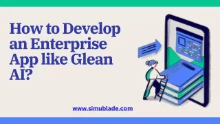 How to Develop an Enterprise App like Glean AI