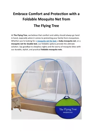 Buy Foldable Mosquito Net for Double Bed - Best Online Deal in India