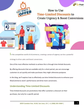 How to Use Time-Limited Discounts to Create Urgency and Boost Conversions