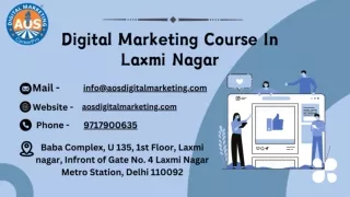 Digital Marketing Course In Laxmi Nagar