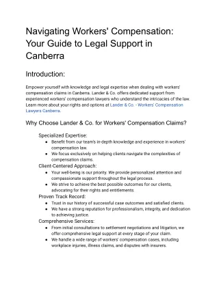 _Workers' Compensation_ Your Guide to Legal Support in Canberra