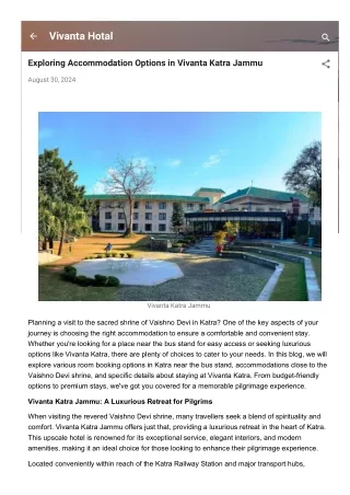 vivanta hotal