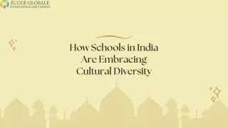 How Schools in India Are Embracing Cultural Diversity