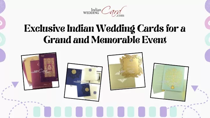 exclusive indian wedding cards for a grand