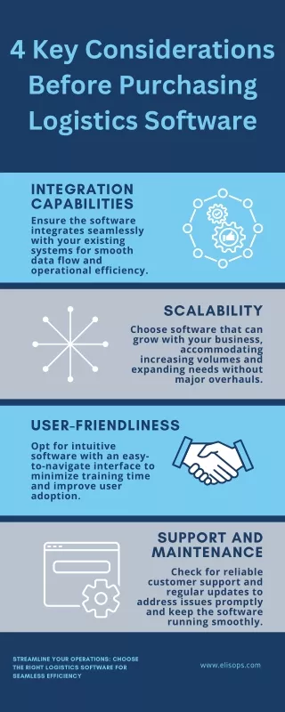 4 key considerations before purchasing logistics