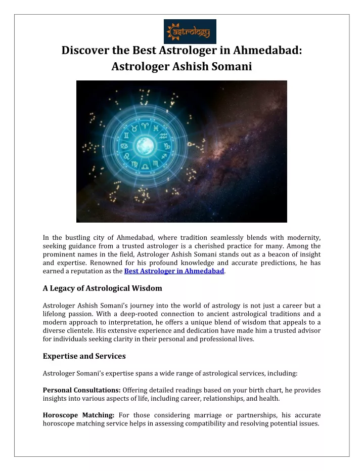 discover the best astrologer in ahmedabad