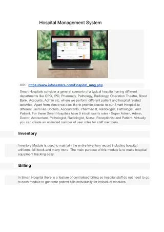 Hospital Management Systems