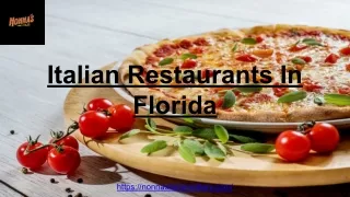 Italian Restaurants In Florida