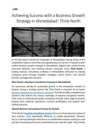 Achieving Success with a Business Growth Strategy in Ahmedabad - TNMC