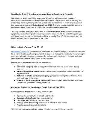 quickbooks error 9715 a comprehensive guide