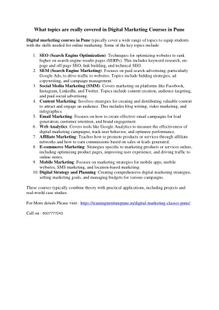 Digital Marketing Courses in Pune