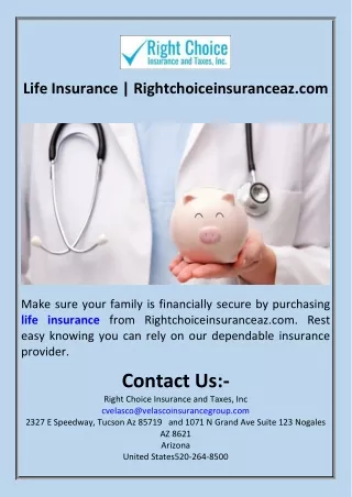 Life Insurance  Rightchoiceinsuranceaz.com