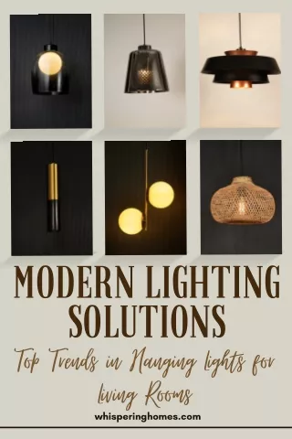 Modern Lighting Solutions Top Trends in Hanging Lights for Living Rooms