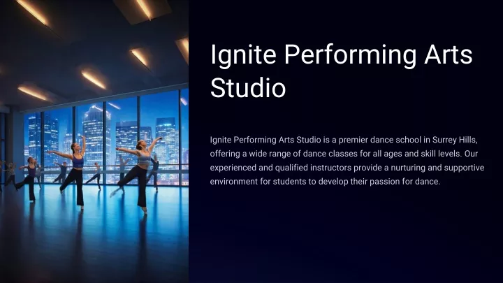 ignite performing arts studio