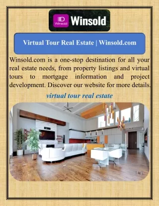 Virtual Tour Real Estate   Winsold.com