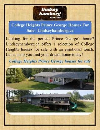 College Heights Prince George Houses For Sale   Lindseyhamborg.ca