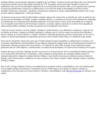 santiago santana un prominente empresario