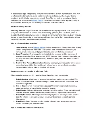 _Protecting Your Personal Information