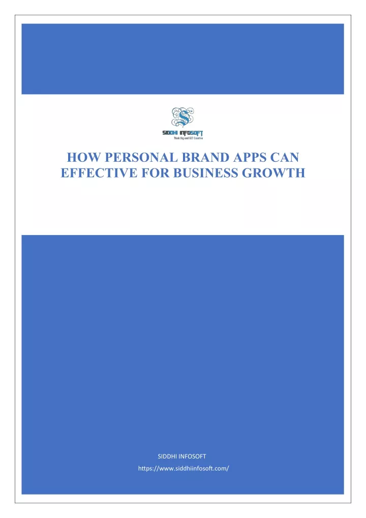 how personal brand apps can effective