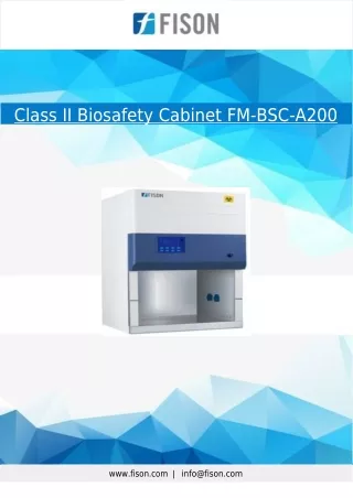 Class II Biosafety Cabinet 196 kg