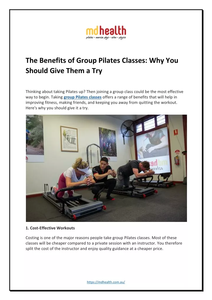 the benefits of group pilates classes