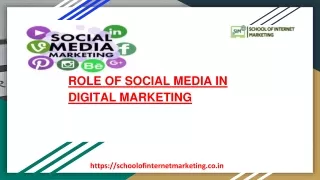role of social media in digital marketing