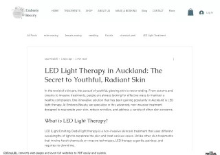 LED Light Therapy in Auckland