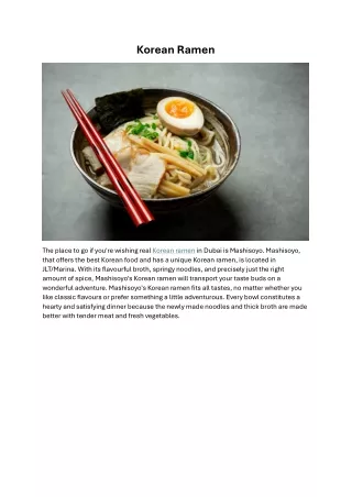 korean ramen