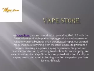 Vape Store