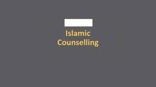 Islamic Counselling: Faith-Based Guidance