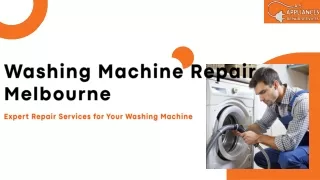 Washing Machine Repair Melbourne