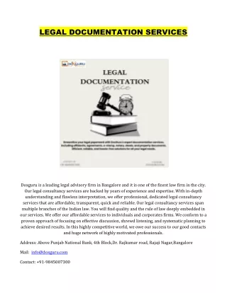 legal documentation services